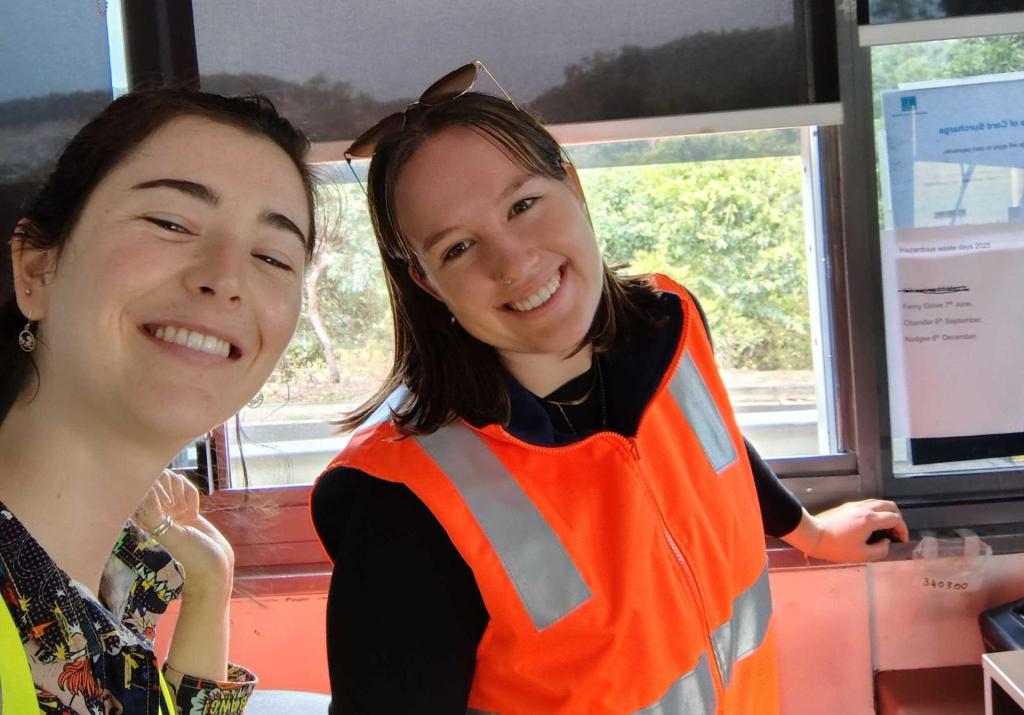 Resource Hub team members on site providing disaster support and waste management services during floods, storms, and bushfires.