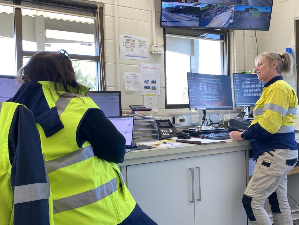 Resource Hub staff on site delivering practical waste management, compliance, and resource recovery services for clients.