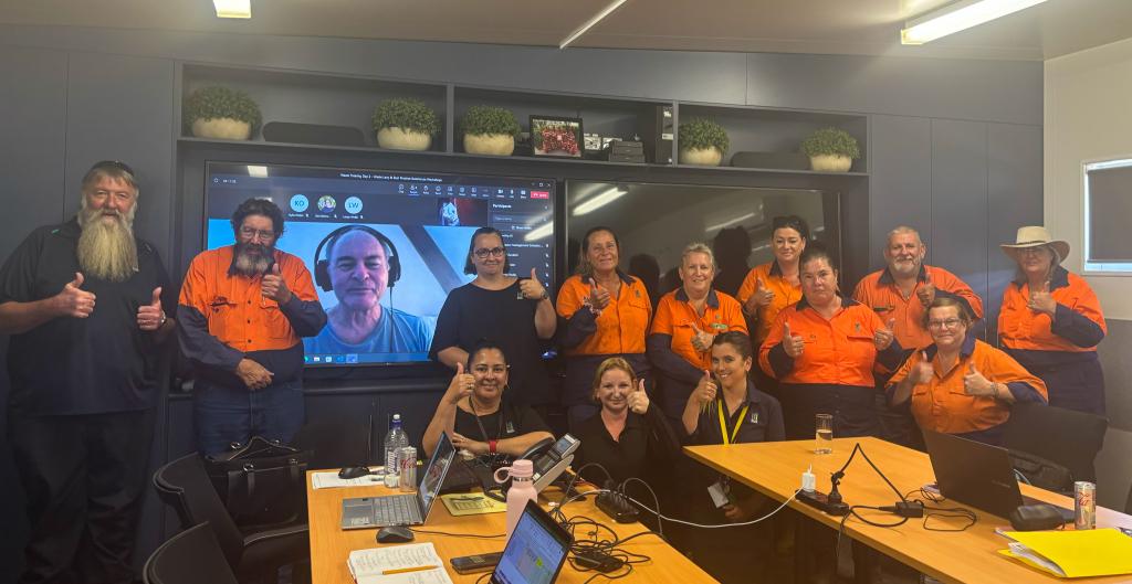 Waste facility staff attending compliance and waste levy training delivered by Resource Hub in Brisbane.