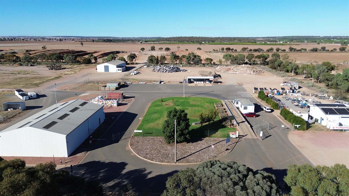 Leeton Shire Council Landfill & Recycling Centre in NSW, heavy vehicle weighbridge and waste management facility