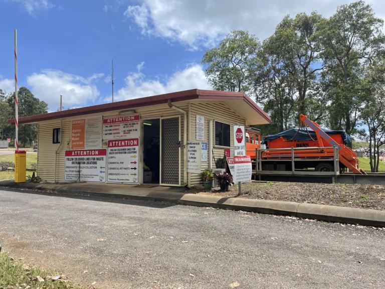 Tablelands Regional Council office building in Queensland, local government waste management facilities